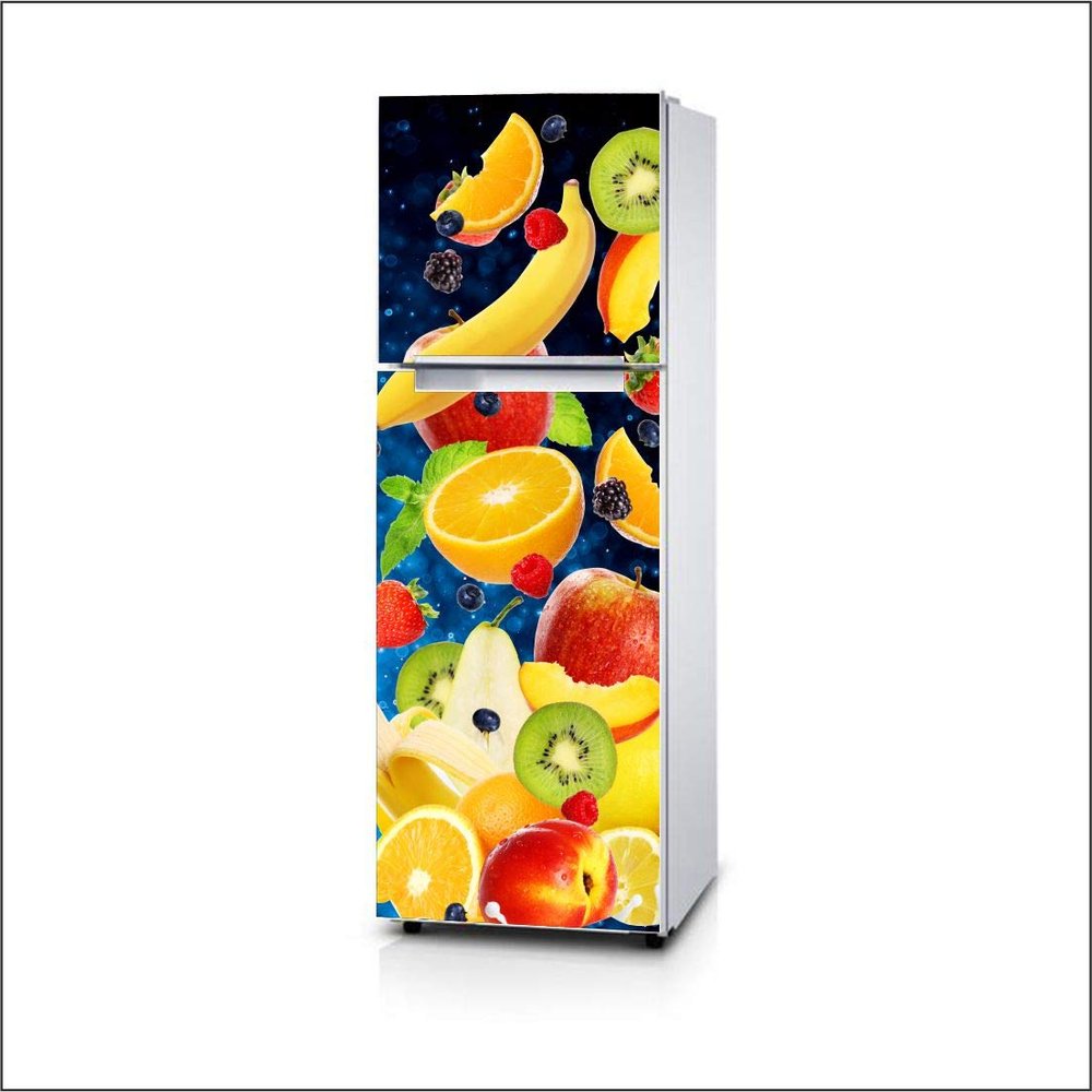 AH Decals Fridge Sticker Decorative Refrigerator Door Sticker PVC Vinyl Fridge Wrap Sticker for Home (160 cm x 60 cm or 63 X 24 Inches)