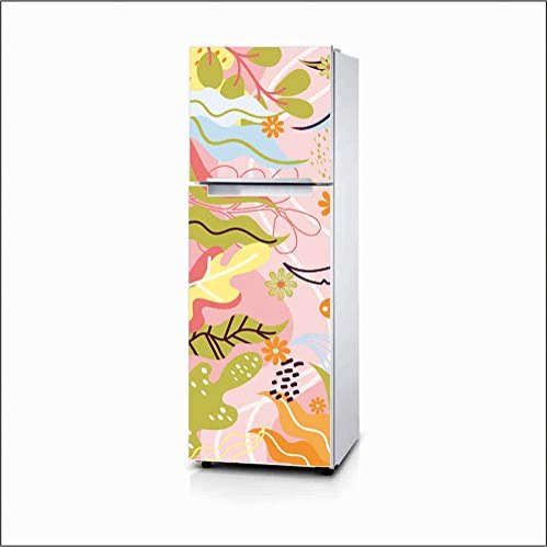 AH Decals Fridge Sticker Decorative Refrigerator Door Sticker PVC Vinyl Fridge Wrap Sticker for Home (160 cm x 60 cm or 63 X 24 Inches)