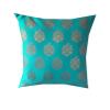 PINK PARROT Jacquard Silk Multi Colour Square Cushion Cover 16X16 Inch-Set 5 Pcs, 150 Tc view 3