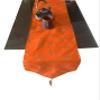 Pink parrot- Dupian Silk Orange with Gold motivTable Runner 12x70 inch 1 pc view 1