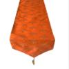 Pink parrot- Dupian Silk Orange with Gold motivTable Runner 12x70 inch 1 pc view 2