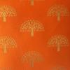 Pink parrot- Dupian Silk Orange with Gold motivTable Runner 12x70 inch 1 pc view 3