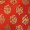 Pink parrot- Dupian silkred with Gold Motiv Table Runner 12x70 inch 1 pc view 3