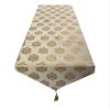Pink parrot- Dupian Jacquard Beige with Gold Motiv Table Runner 12x70 inch 1 pc view 1