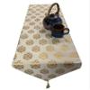Pink parrot- Dupian Jacquard Beige with Gold Motiv Table Runner 12x70 inch 1 pc view 2