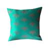 Pink parrot-Dopian Jacquard Silk Blue and Grey Square Cushion Cover 16x16 inch-Set 5 pcs view 3