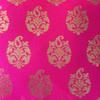 Pink parrot- Dupian Silk Pink with Gold Motiv Table Runner 12x70 inch 1 pc view 4