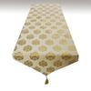 Pink parrot- Dupian Jacquard Beige with Gold Motiv Table Runner 12x70 inch 1 pc view 2