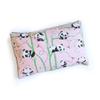 Silverlinen 100% Cotton Panda Village Single Pillow Cover with Piping for Kids Room for Girls (Pillow NOT Included) - Pink (Size: 18 x 27 Inches) view 1