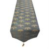 Pink parrot- Dupian Silk Grey with Gold Motiv Table Runner 12x70 inch 1 pc view 2