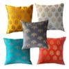 Pink parrot- Jacquard Silk Multi Colour Square Cushion Cover 16x16 inch-Set 5 pcs view 1