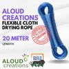Aloud Creations PVC Coated Steel Wire Rope for Drying Clothes/Clothesline, Length 20 Meter with 2 Plastic Hooks (Multi Colour)  Pack of 4 view 4