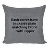 Pink parrot- Jacquard Silk Grey with Gold Motiv Square Cushion Cover 16x16 inch-Set 5 pcs view 4