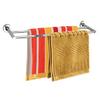 SmartSlide Stainless Steel 24 inch Nickel Chrome Plated Heavy Double Towel Bar/Towel Rod/Towel Holder/Towel Rack for Bathroom and Kitchen view 1