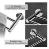 SmartSlide Stainless Steel 24 inch Nickel Chrome Plated Heavy Double Towel Bar/Towel Rod/Towel Holder/Towel Rack for Bathroom and Kitchen view 3