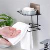 Wosta 2PCS Tissue Paper Holder Shower Caddy Adhesive Bathroom Stainless Steel Shelves Floating Shelves for Kitchen,Bathroom Organizer,Decor view 2