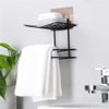 Wosta 2PCS Tissue Paper Holder Shower Caddy Adhesive Bathroom Stainless Steel Shelves Floating Shelves for Kitchen,Bathroom Organizer,Decor view 4