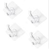 Greeya Towel Hooks - Bathroom Hook - Self Adhesive Hooks Office Hooks Hanging Keys for Kitchen Stick on Wall - Waterproof Hooks (10) view 1
