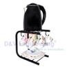 D&V Engineering Tea Cups and Saucers Stand, Pantry Storage Organizer Countertop Mug Stand for Kitchen, Coffee Cup Organizer for Kitchen, Tea Cup Holder for Office, Black view 2