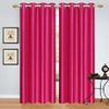 FABDRAPE Polyester Window Plain Solid Long Crush Curtain,Rani,Window 6-feet,Pack of 1, Eyelet view 1