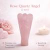 REMEDYWALA Energized Rose Quartz Crystal Angel, Natural Reiki Stone Angel Healing Gemstone (2 IN) view 2