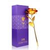 TOPHAVEN Artificial Rose Flower with Gift Box (Gold) view 1