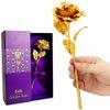 TOPHAVEN Artificial Rose Flower with Gift Box (Gold) view 2