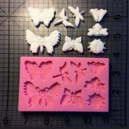RETAIL SUPPLIES Showcase Insects Silicone Cake Decorating Mould