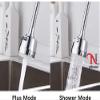 Nilsons Stainless Steel Flexible 360 Degree Rotating 2 Modes Water Saving Faucet for Kitchen Sink Sprayer Tap Extension water taps bathroom (Standard Size, Silver) turbo flex 360 degree (2) view 3