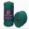DK Craft Touch Twisted Macrame Pure Cotton Cord for Macrame DIY and Other Projects (Teal Green, 4 mm 100 metre) view 4
