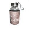 Chidakash Glass Drinking Glass Bottle, 2 Pieces (Assorted Colors, 300 ml) view 4