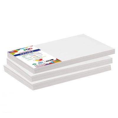 PG Creations A5 Size, 100 Sheets, Ivory Sheets for Drawing, 300 GSM Heavyweight Smooth Finish Paper, Ideal for Watercolour, Gouache, & Card Making, Half Size of A4, 5.75x8.25 Inch, White