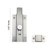 Volo 5 inch Heavy Duty Door Security Latch Lock Tower Bolt for, Baby Latch, Home, Bathroom, Kitchen,Office .(Color :Silver) (Pack of 4Pcs.) view 2