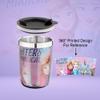 SKi Homeware Double Wall Inner Stainless Steel Tea,Coffee, Milk Mug With Handle And Lid For Kids Cherry Mug (Frozen), 350 ML view 2