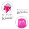 Vararo Western Round Toilet Brush with Holder Set,Toilet Bowl Scrubbing Brush, Wall Mountable/Floor Standing, Polypropylene Strong Bristle Brush for Easy Cleaning (Random Colours, Large) - Set of 2 view 2