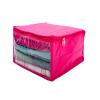 Ankit Traders 3 Layered Parachute Material Quilted Saree Cover Wardrobe Organizer Water Resistant - Pink- Set of 2 Size - 41 * 33 * 19 CM view 2