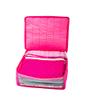 Ankit Traders 3 Layered Parachute Material Quilted Saree Cover Wardrobe Organizer Water Resistant - Pink- Set of 2 Size - 41 * 33 * 19 CM view 3