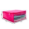 Ankit Traders 3 Layered Parachute Material Quilted Saree Cover Wardrobe Organizer Water Resistant - Pink- Set of 2 Size - 41 * 33 * 19 CM view 4