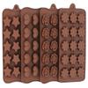 AB SALES Silicone Chocolate Molds Heart Flower Rose Star Shapes Cookies Mould Cake Decorating Bar Ice Cube Candy Baking Tray Mold Food Grade Non-Stick Moulds, Pack of 4 view 1