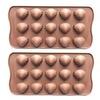 Chitranshi Silicone Chocolate Mould Shell Shape, Jelly Candy Mould, Cake Baking Mould, 15 Piece of Cavity Bakeware Mould (Pack of 2) view 1