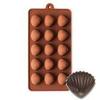 Chitranshi Silicone Chocolate Mould Shell Shape, Jelly Candy Mould, Cake Baking Mould, 15 Piece of Cavity Bakeware Mould (Pack of 2) view 2