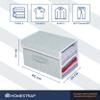HomeStrap Stackable Shirt Organizer with Cover Lid Non Woven Grey view 2