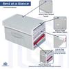 HomeStrap Stackable Shirt Organizer with Cover Lid Non Woven Grey view 3