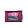 AT Traders Cotton Quilted Large Saree Cover Bag Wardrobe Organizer with Transparent Window - Maroon - Pack of 3 Size - 41 * 33 * 19 CM view 2