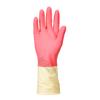 BEAR GRIPS Supreme Reusable Latex Rubber Dish Washing and Cleaning Gloves. Gardening, Kitchen, Car and Bathroom cleaning heavy-duty hand gloves (Large, Pink & White, 4 Pairs) view 4