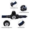 JEMICA Headlamp, Rechargeable Led Headlamp Headlight Flashlight 3 Modes with Adjustable Thick Head Strap for Camping Hiking Fishing Repairing Night Walking Morning Running (1) view 2