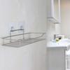 ZAVASIKA Stainless Steel Multi Purpose Bathroom Shelf - Rack - Kitchen Shelf Magic Sticker Wall Mounted Smmpoo/Conditioner Holder Rack (Silver) (35 x 13 x 9 cm) view 4
