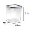 ENTITY Airtight Containers Storage for Fridge Kitchen Canister Jars and Containers, BPA Free, Plastic Boxes for Storage Containers, Transparent - 750ml (Set of 3pcs) view 2