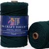 DK Craft Touch 4mm Macrame Cotton Cord,Threads/Rope for Craft Work,Plant Hanger Ropes 3 ply (Bottle Green, 4mm (100 metre Length Cord)) view 1