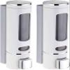 Redcroc Soap Dispenser for Bathroom Wall Mounted Plastic ABS 400 ML- (Royal White Pack of 2) view 1
